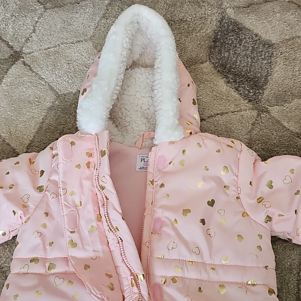 Nwot The Children’s Place Girls Heart Snowsuit
